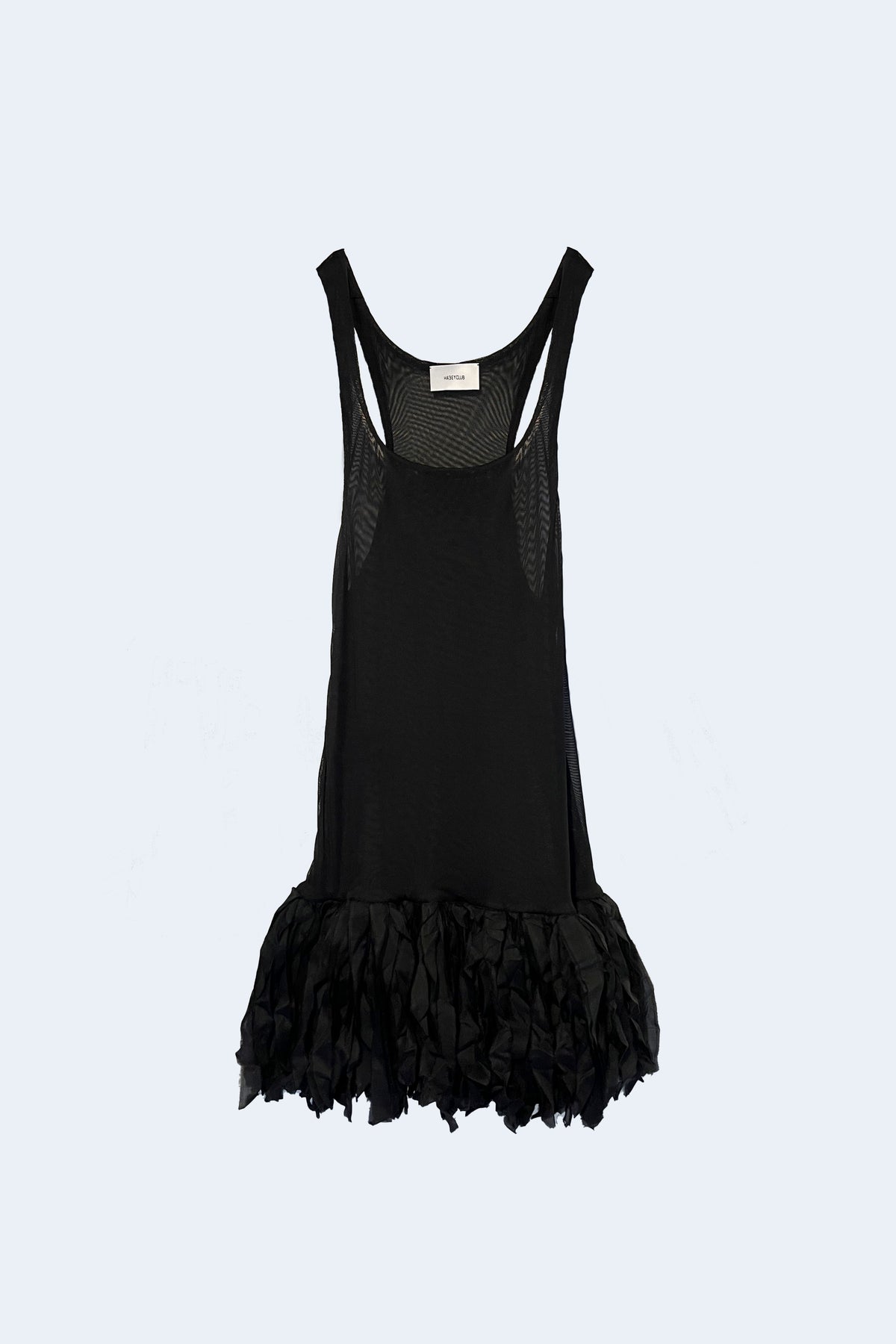 Black Dress With Silk Fringes