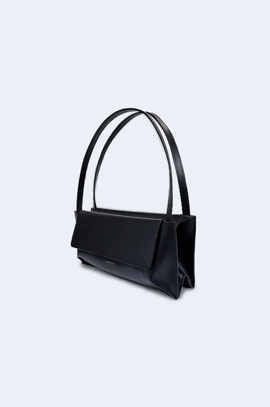 Bolso Negro Piel Double Bag / PREORDER