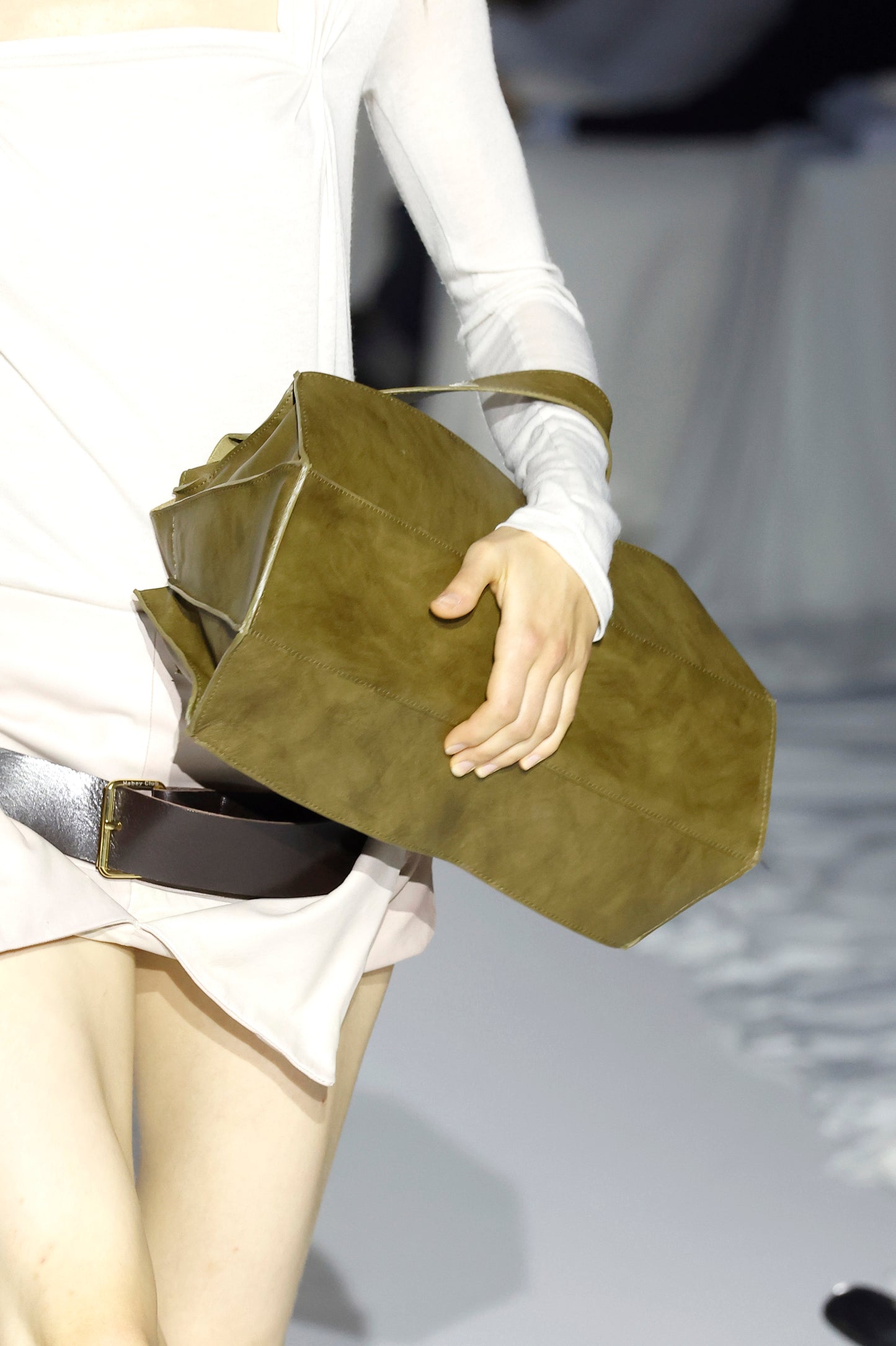 Olive Green Maxi Crash Bag