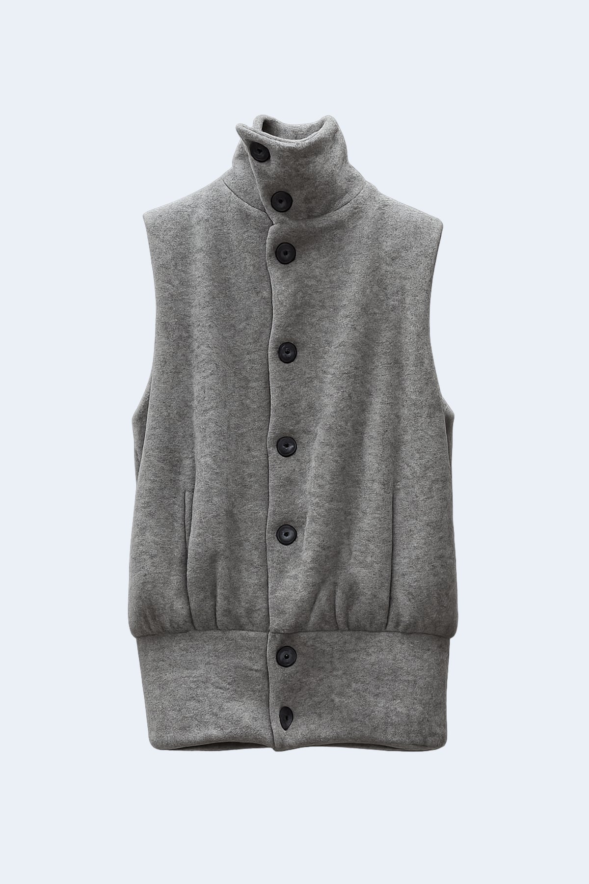 Grey woollen volume waistcoat