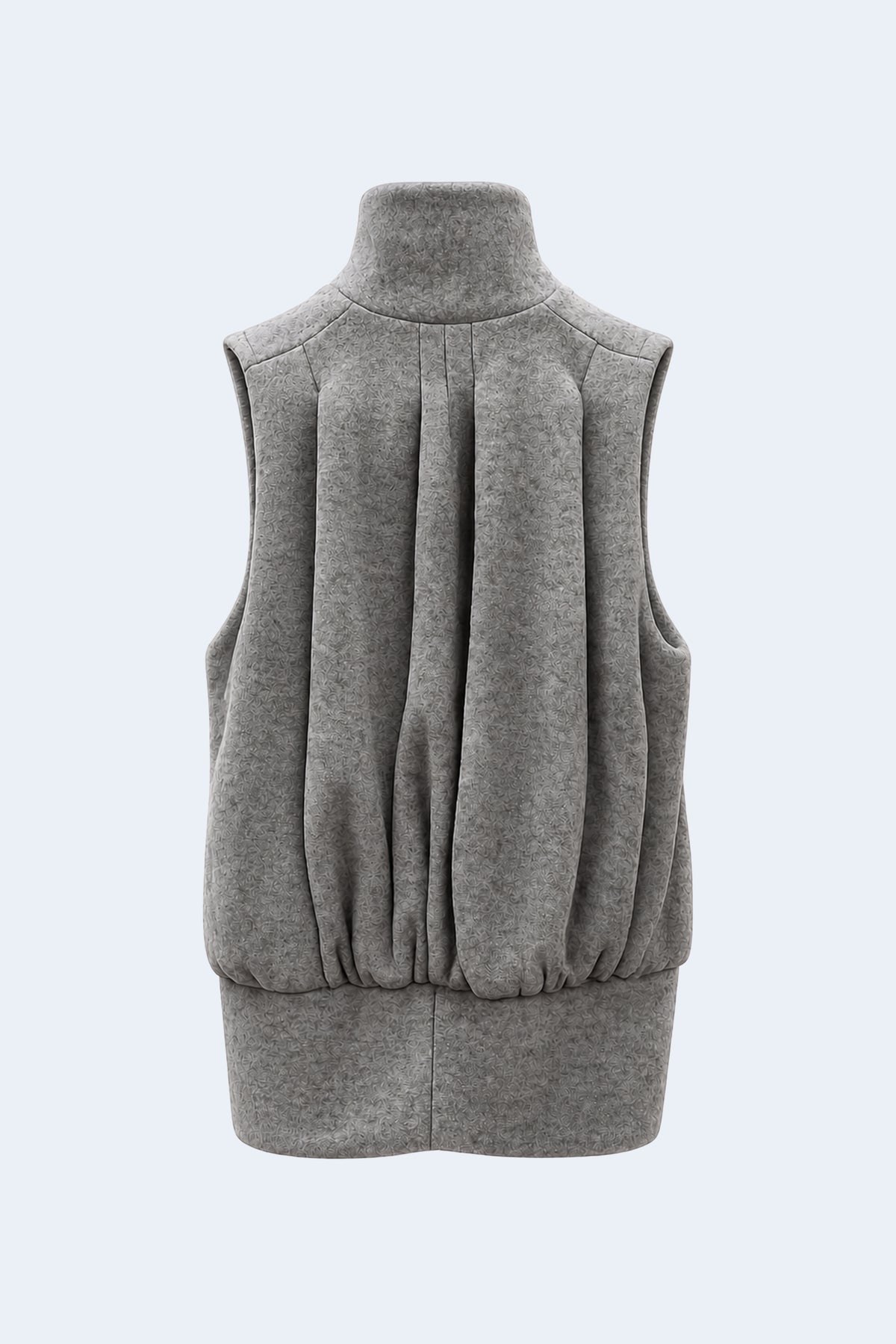 Grey woollen volume waistcoat