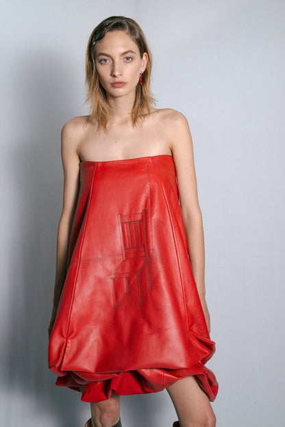 Red Leather Dress / Preorder