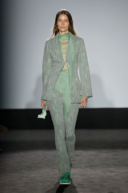 Soft Green Silk Blouse