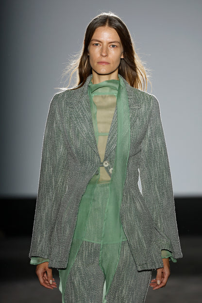 Soft Green Silk Blouse