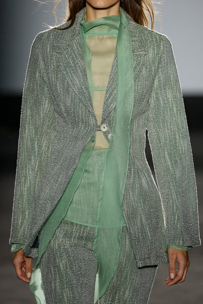 Soft Green Silk Blouse