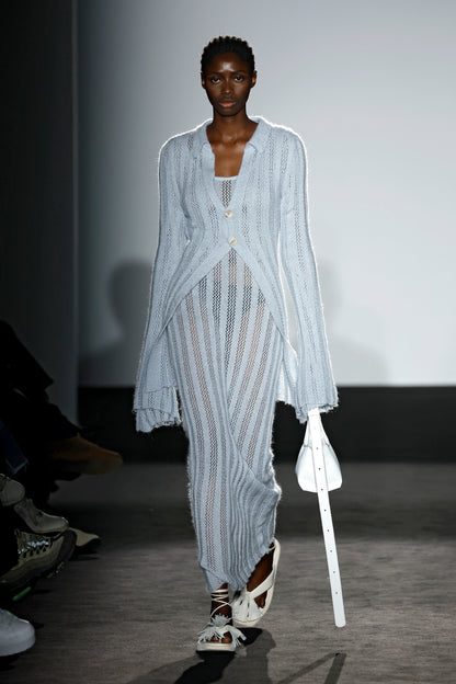 Soft Blue Knit Mohair Jumper