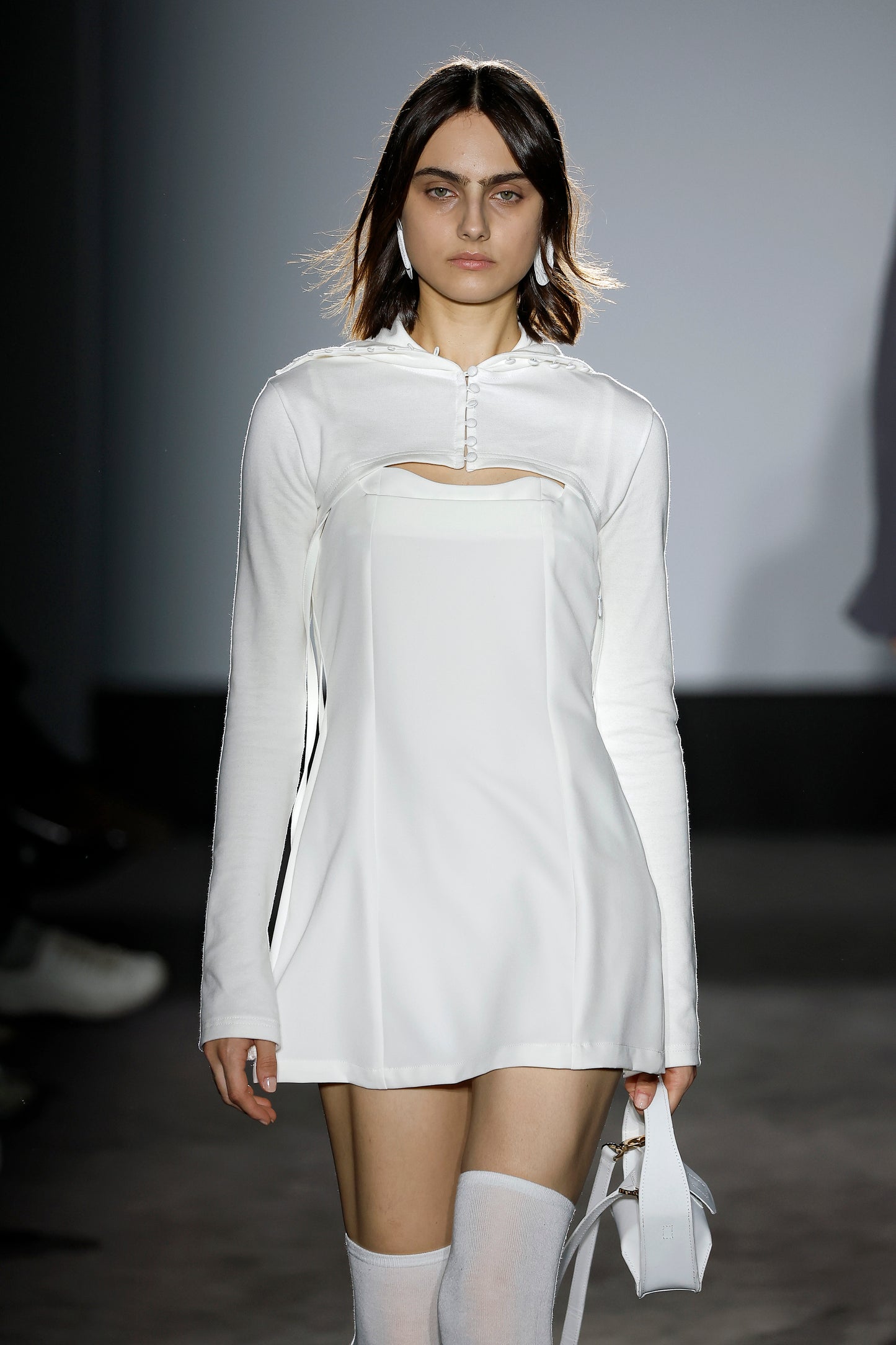 White Knit Short Jacket