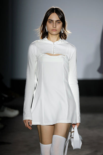 White Knit Short Jacket