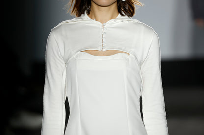 White Knit Short Jacket