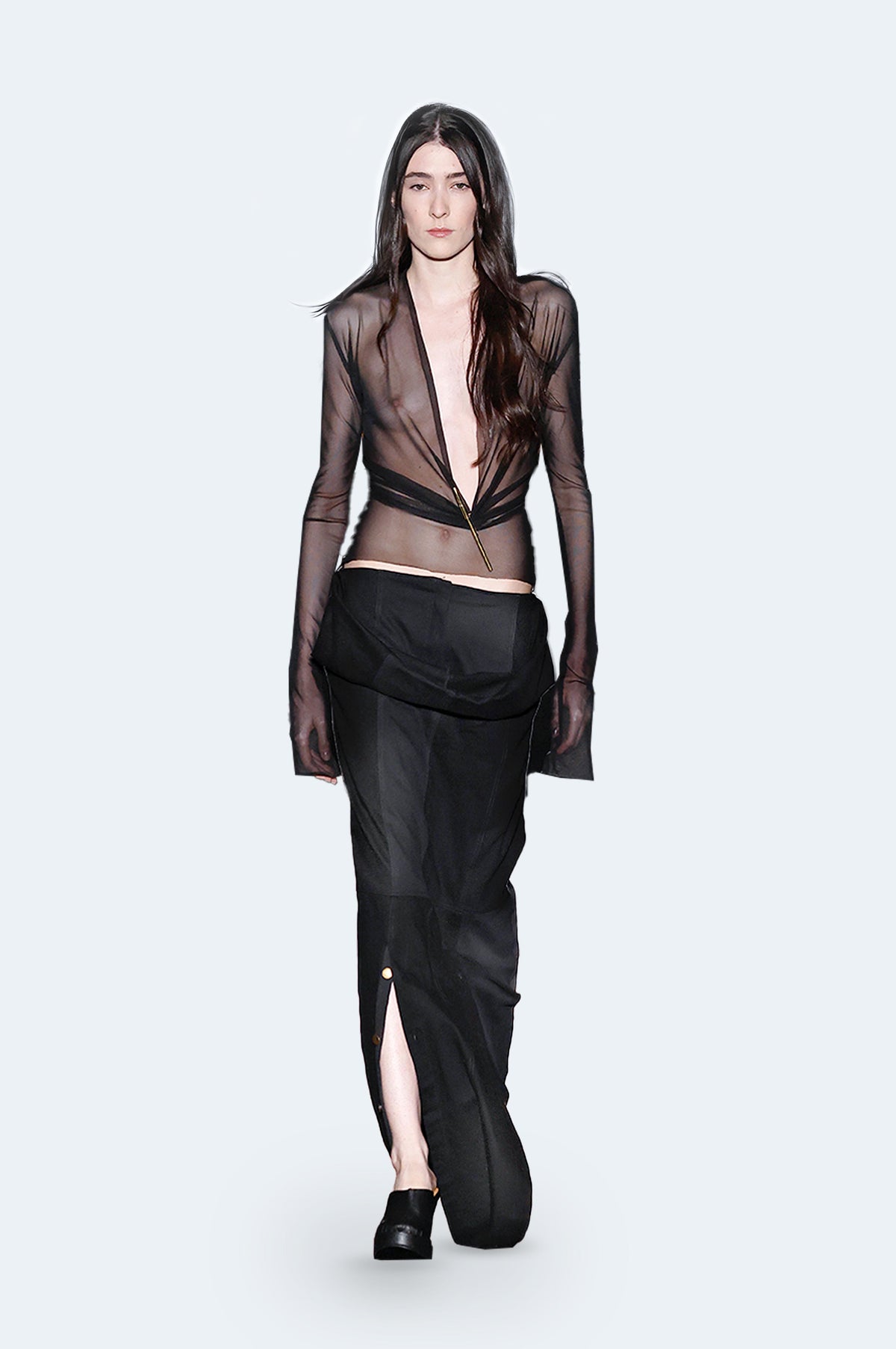 Black Tull Blouse