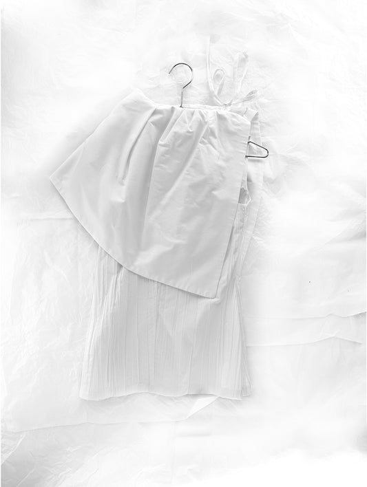 White Asymmetrical Blouse