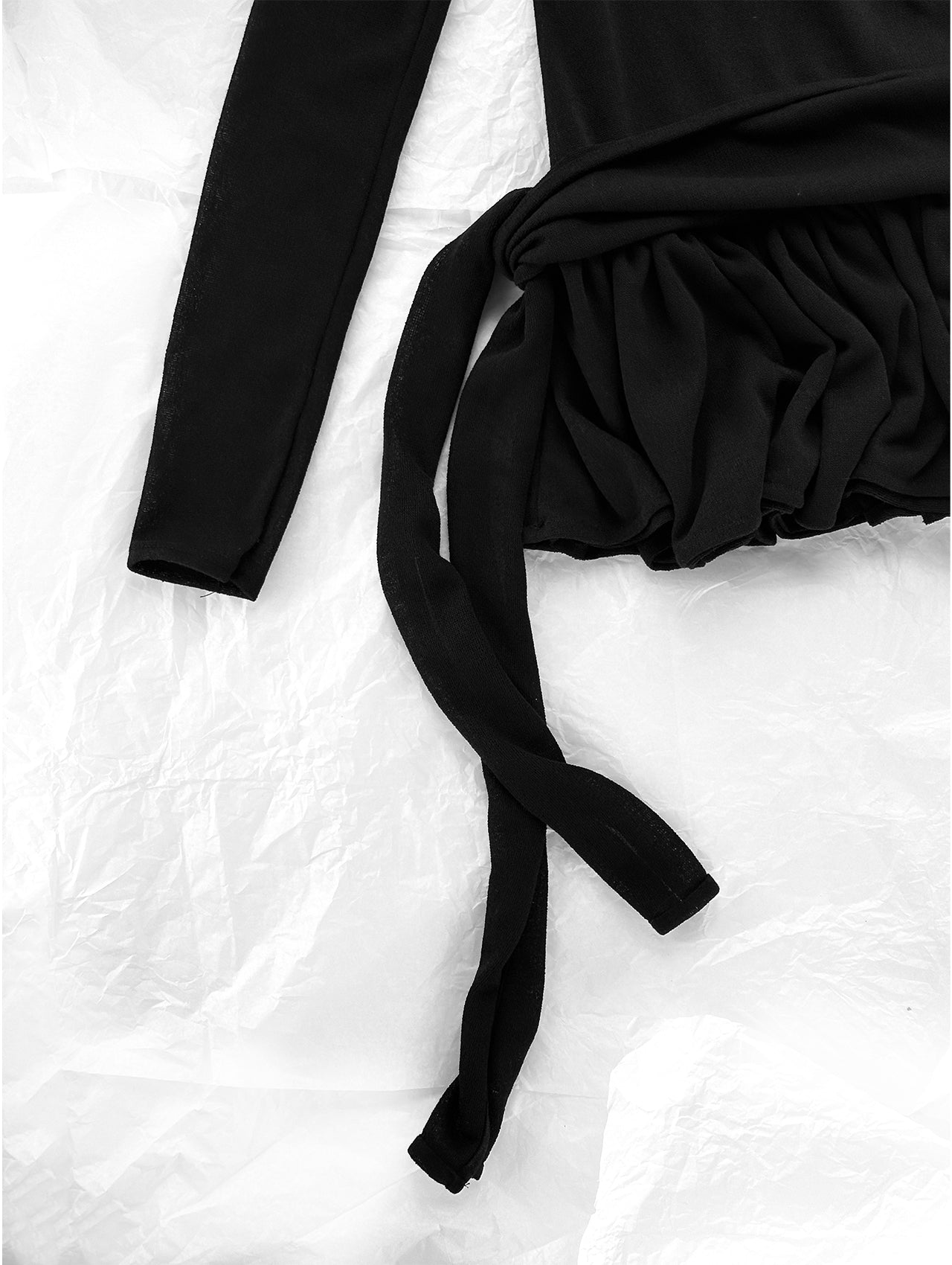 Minivestido Semitransparente Negro