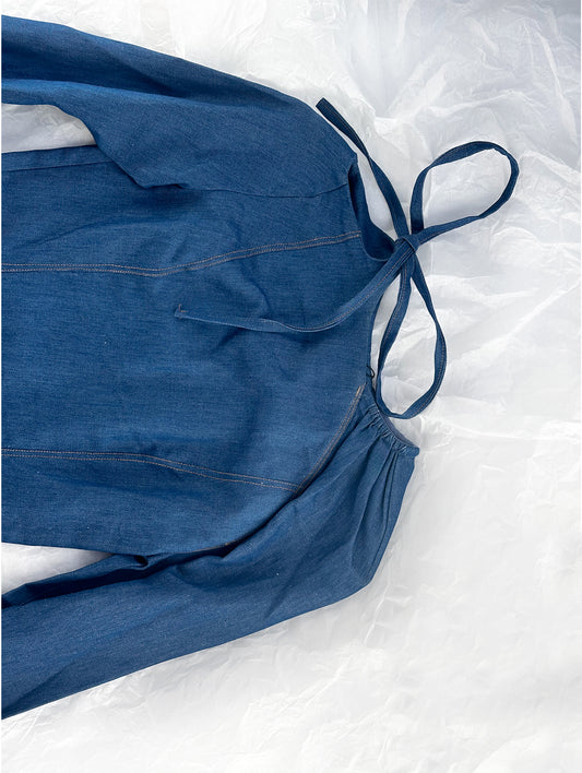 Denim Long Asymmetrical dress