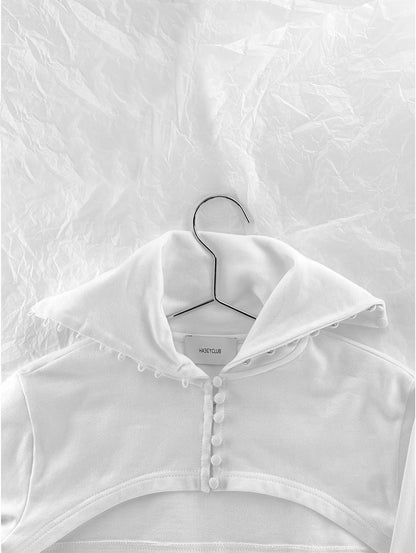 White Knit Short Jacket
