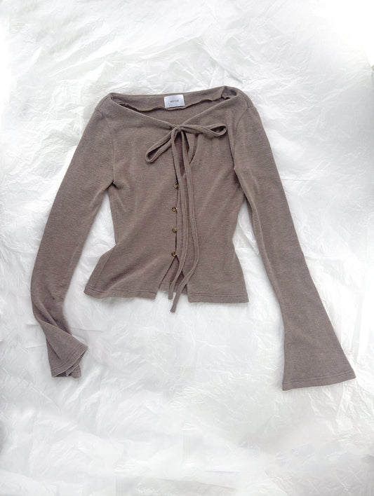 Beige Light Knit Jacket