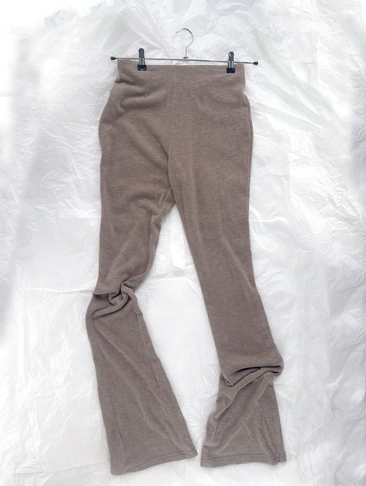 Beige Light Knit Long Pants