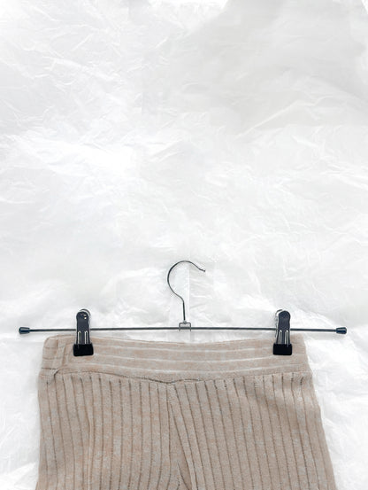 Beige Light Knit Pants