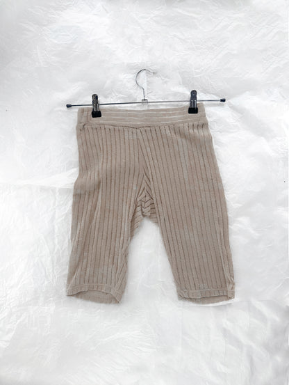 Beige Light Knit Pants
