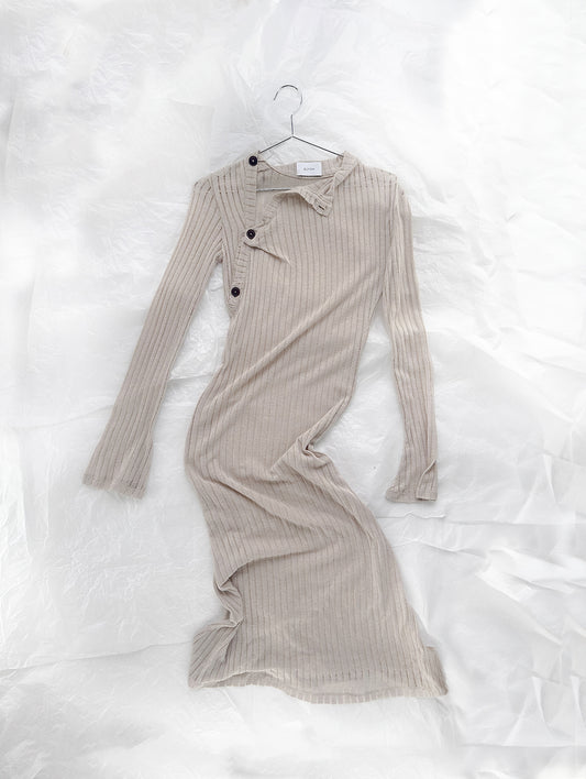 Beige Light Knit Dress