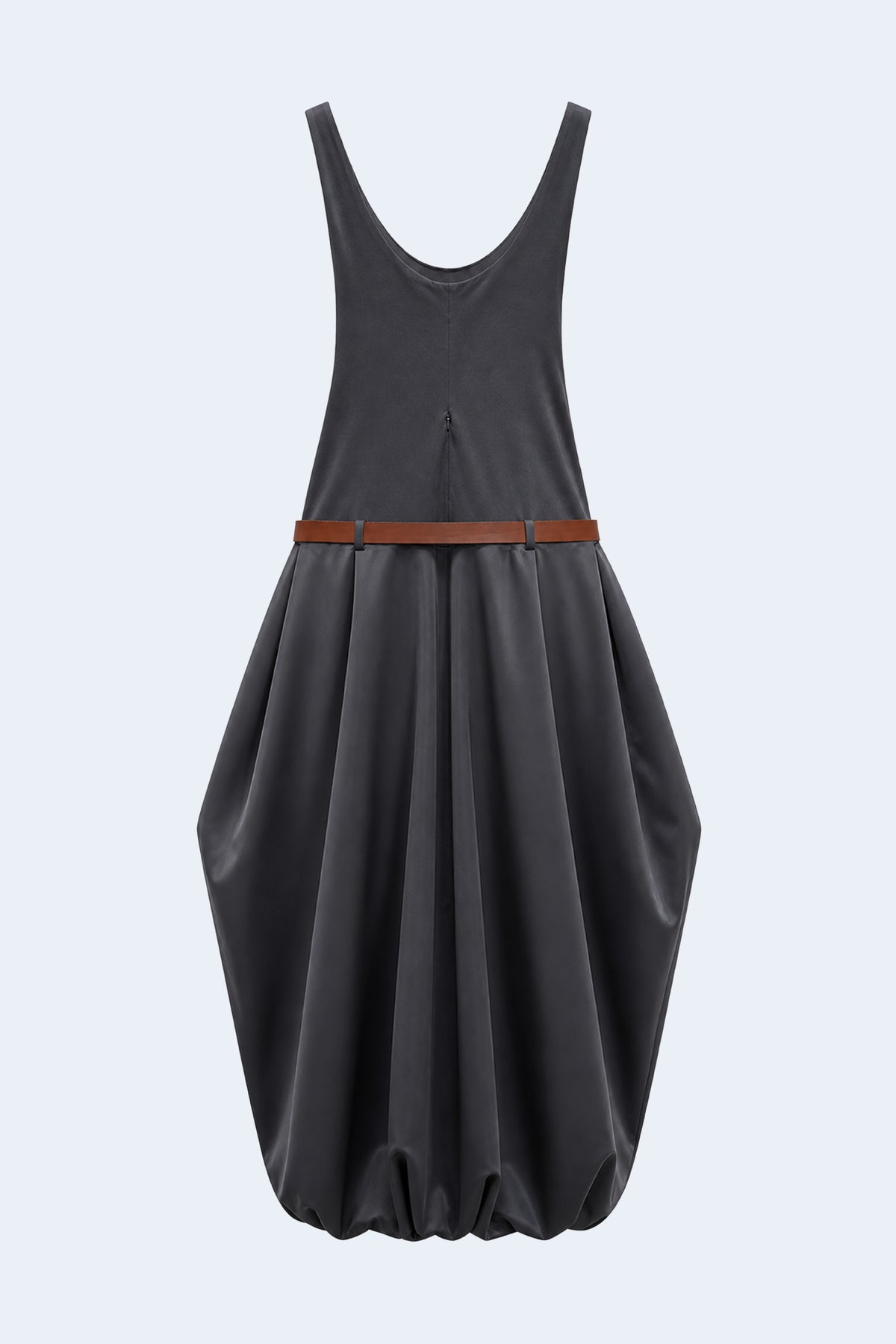 Dark Grey Long Volume dress