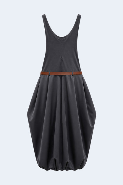 Dark Grey Long Volume dress