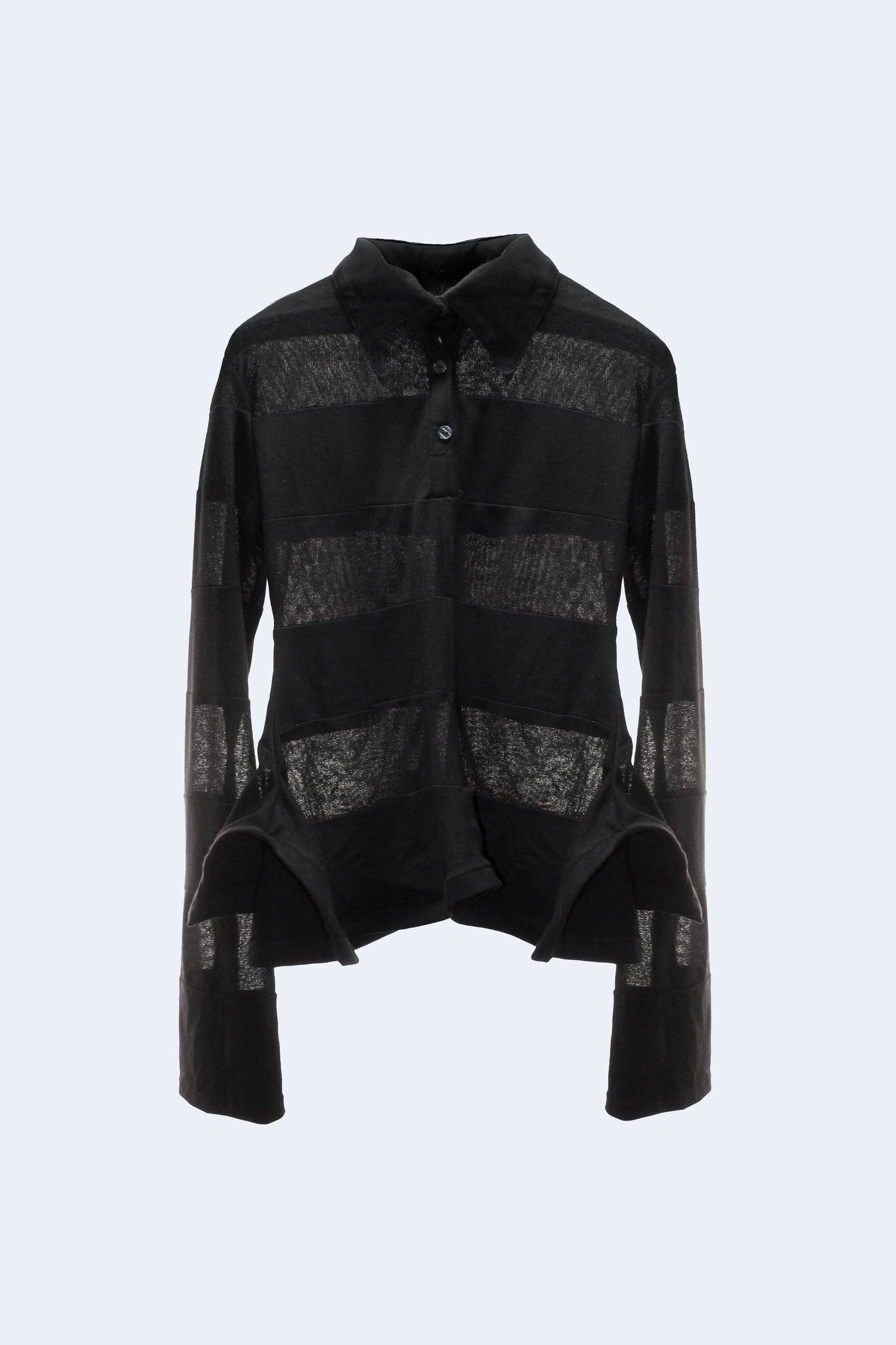 Black Knit Polo Jumper