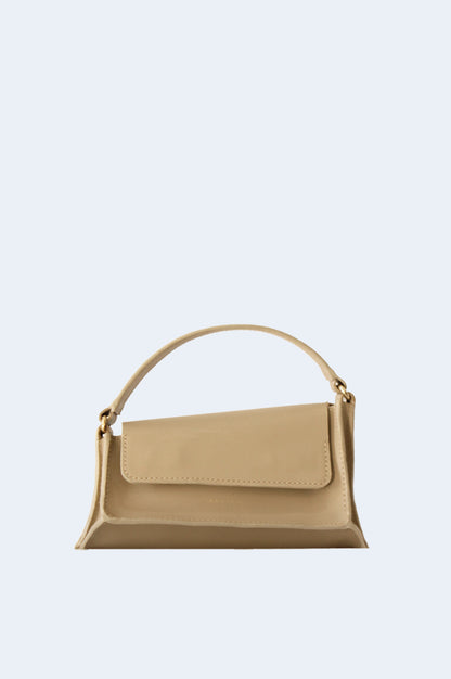 Bolso Beige Piel Crash