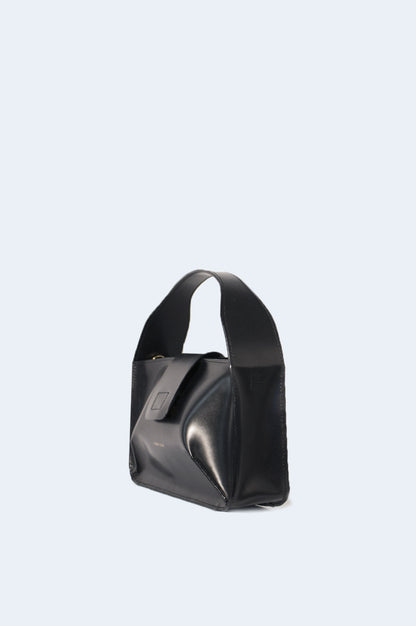 Bolso Negro Piel Bowl