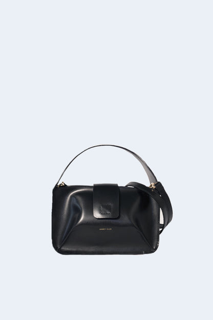 Bolso Negro Piel Bowl