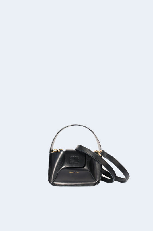 Bolso Negro Piel MiniBowl