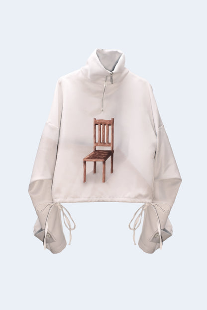 Grey Volume Chair Hoodie