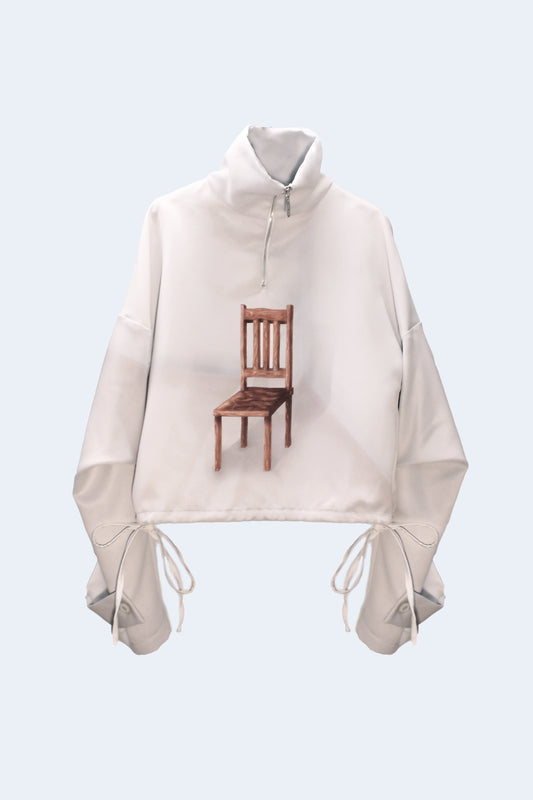 Grey Volume Chair Hoodie