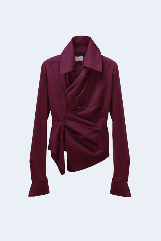 Garnet Asymmetrical Blouse