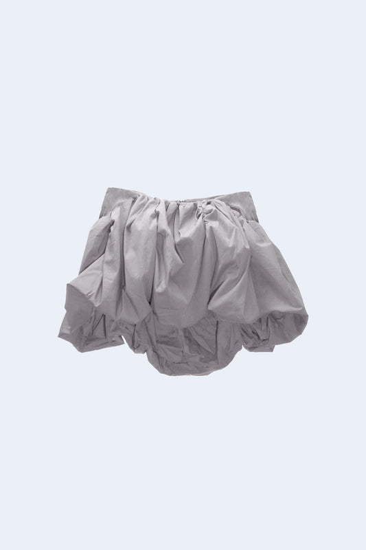 Light Grey Volume miniskirt
