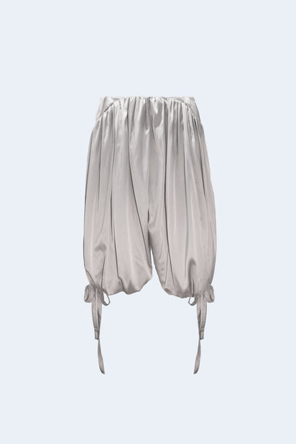 Light Grey Volume Bermuda Pants