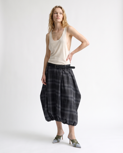 Two-tone Long Volume dress