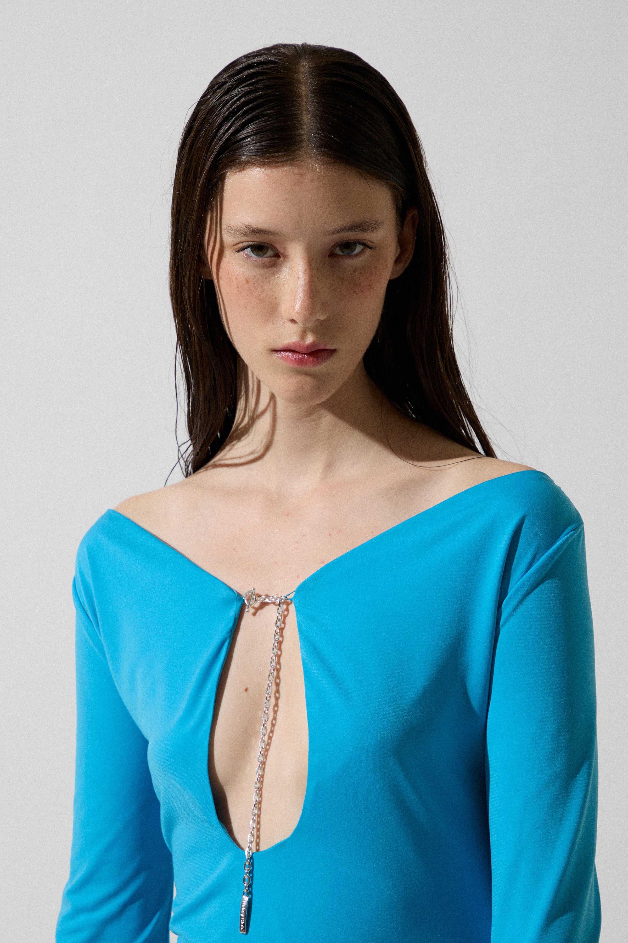 White Blouse With Chain Detail
