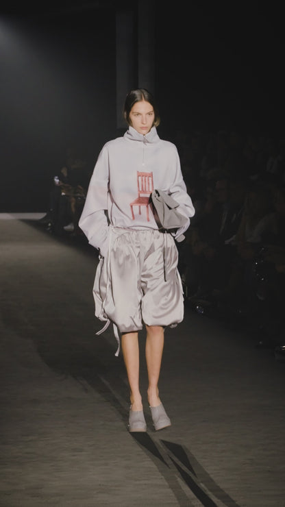 Grey Volume Chair Hoodie